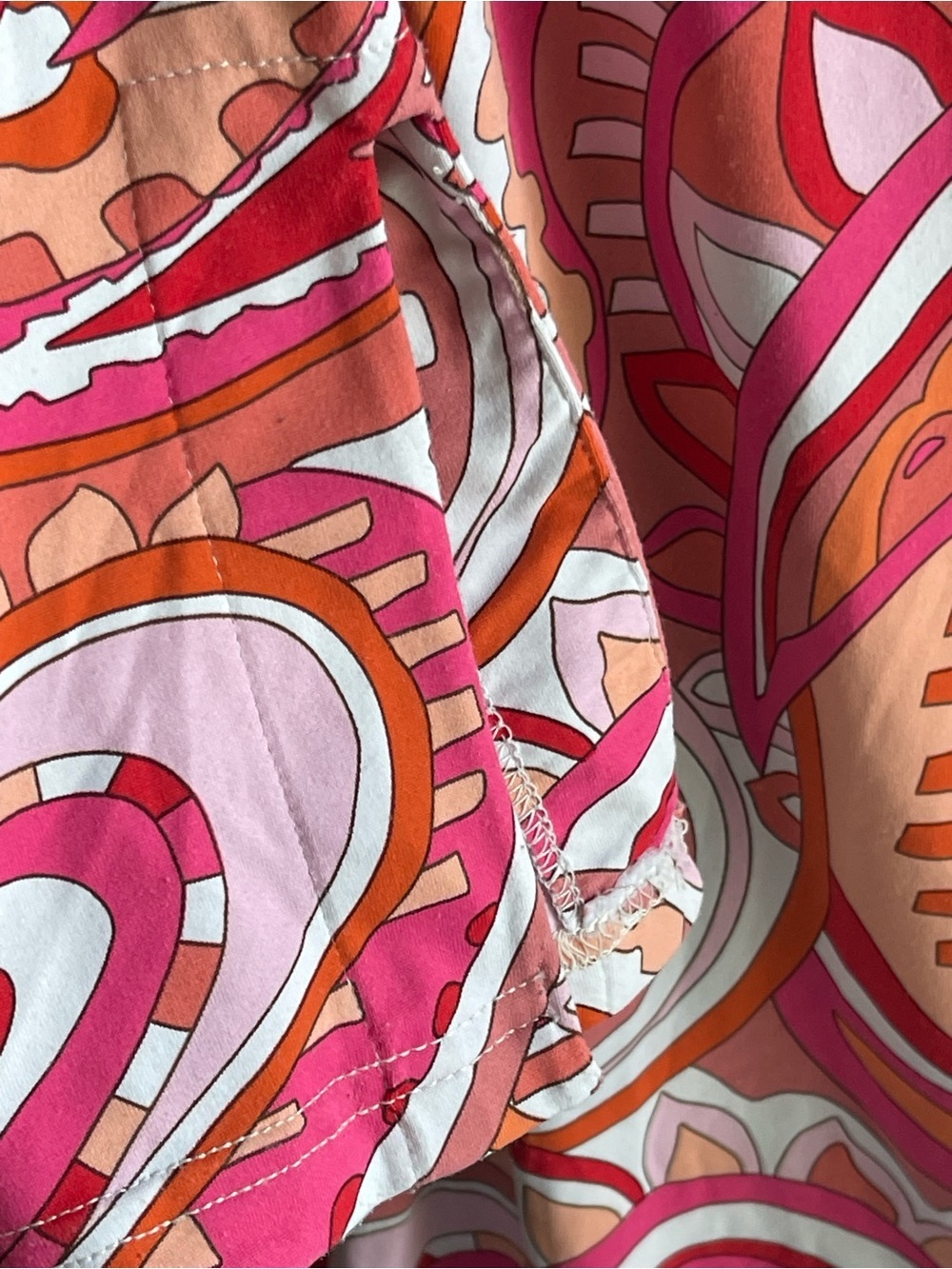Barbara Gerwit Vintage Pink and Orange Paisley Shift Dress - Picture 5 of 8
